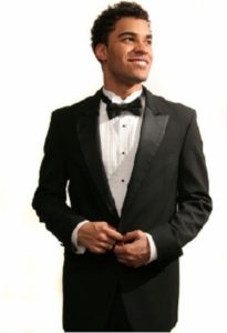 Groom in a black tuxedo